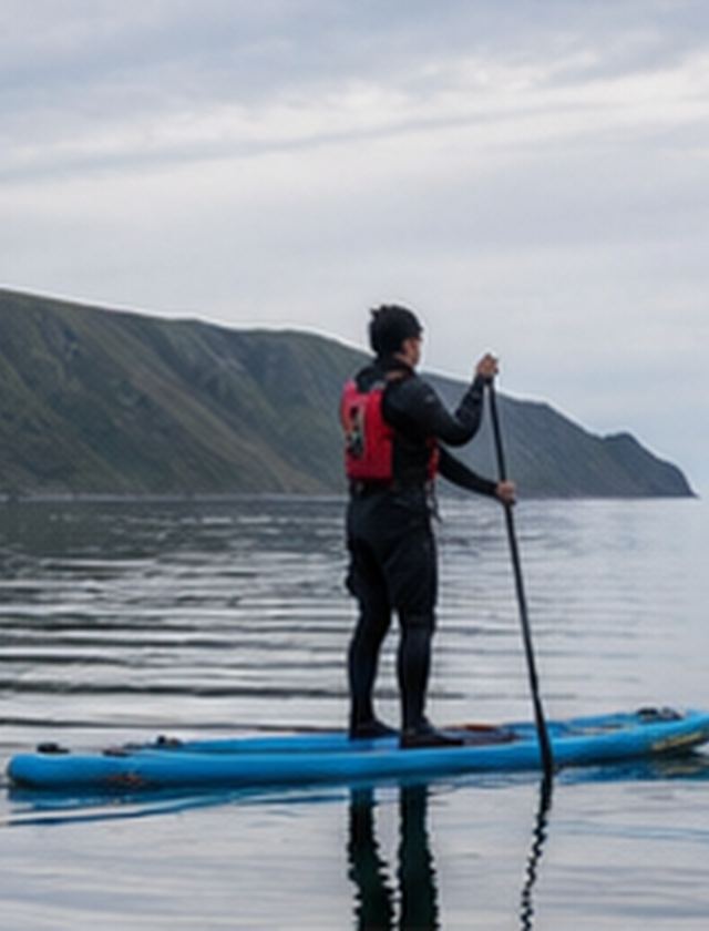SUP на море